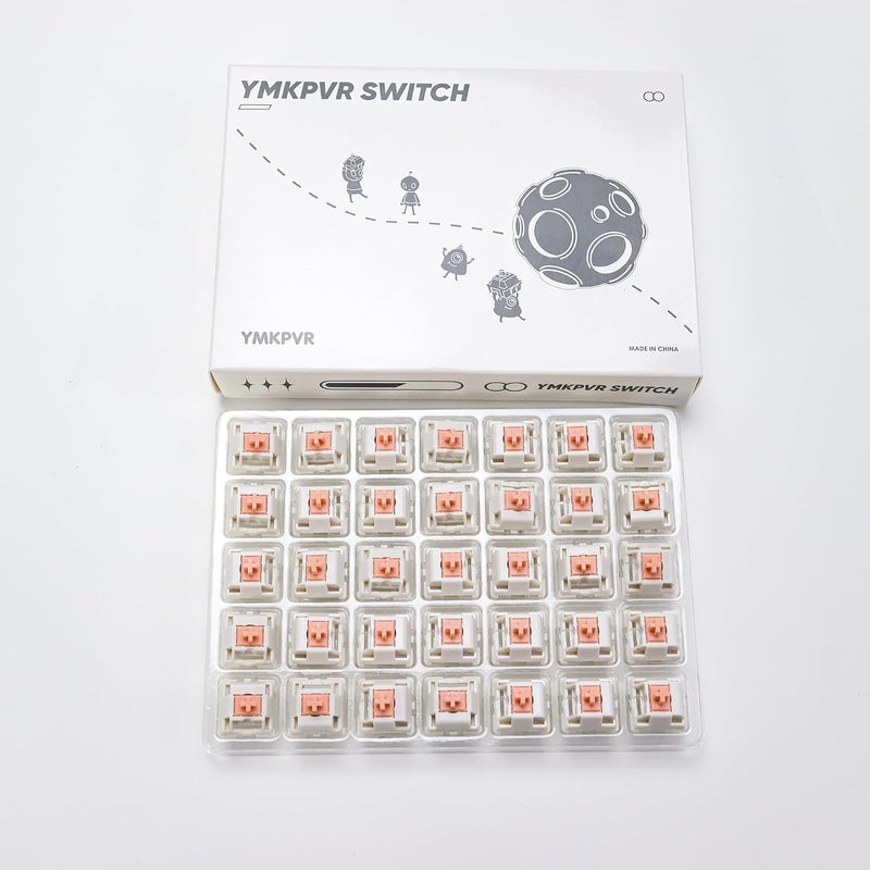 YMKPVR Holy Panda 55g Keyboard Switch,5Pin Pre Lubed Tactile Switch,Compatible for MX Mechanical Keyboard (35PCS) - Image 3